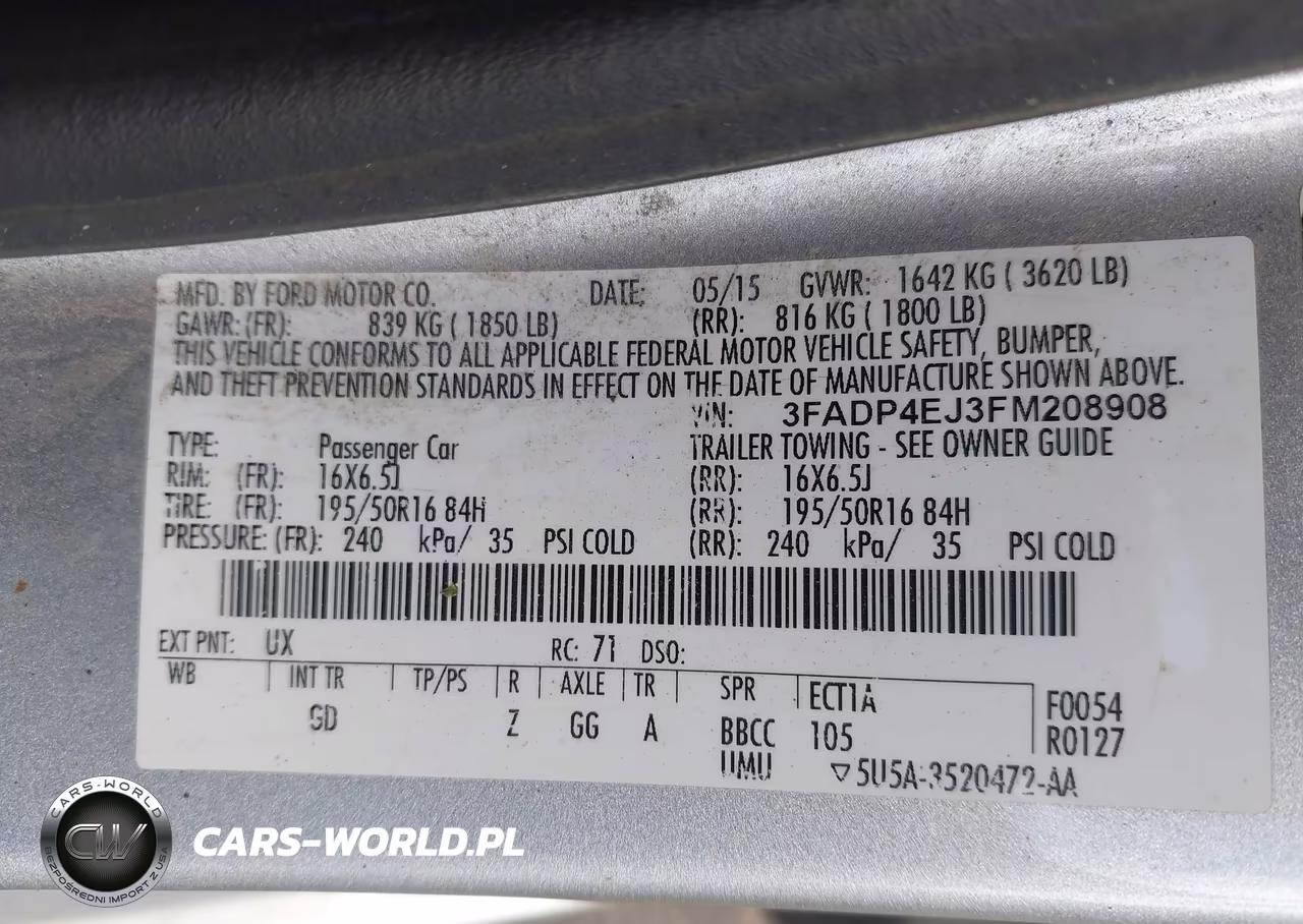 2015 Ford Fiesta Se VIN:3FADP4EJ3FM208908 - 9