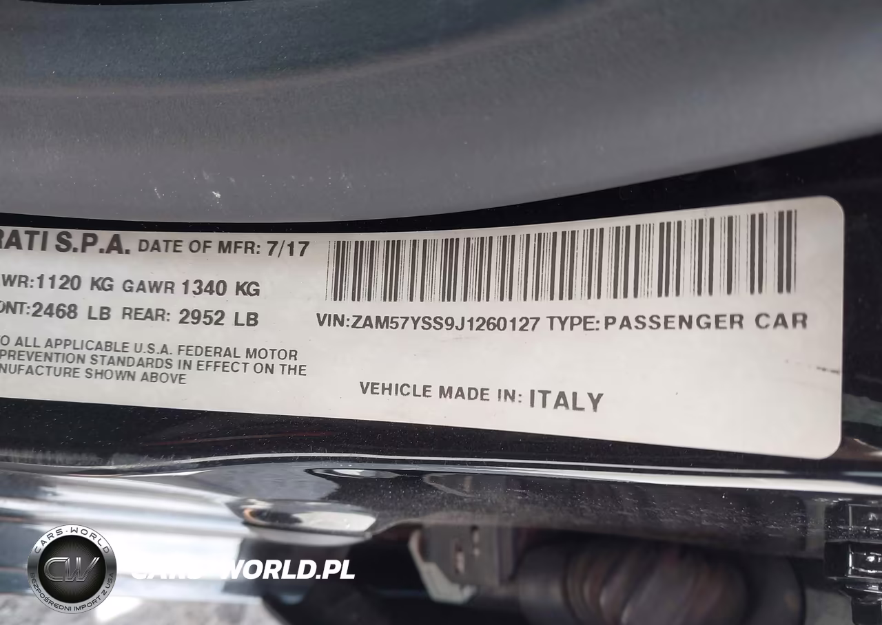 2018 Maserati Ghibli S Gransport VIN:ZAM57YSS9J1260127 - 9