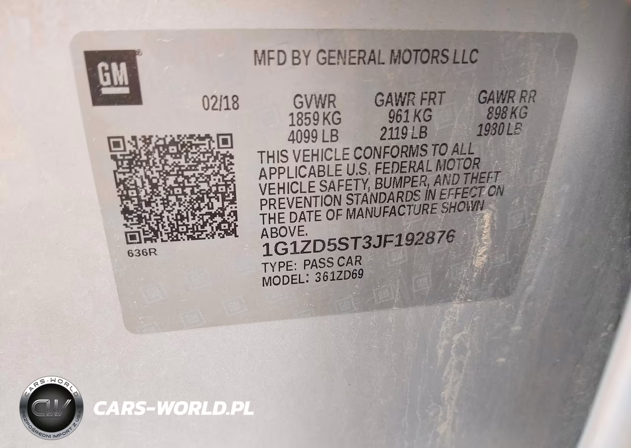 2018 Chevrolet Malibu Lt VIN:1G1ZD5ST3JF192876 - 9