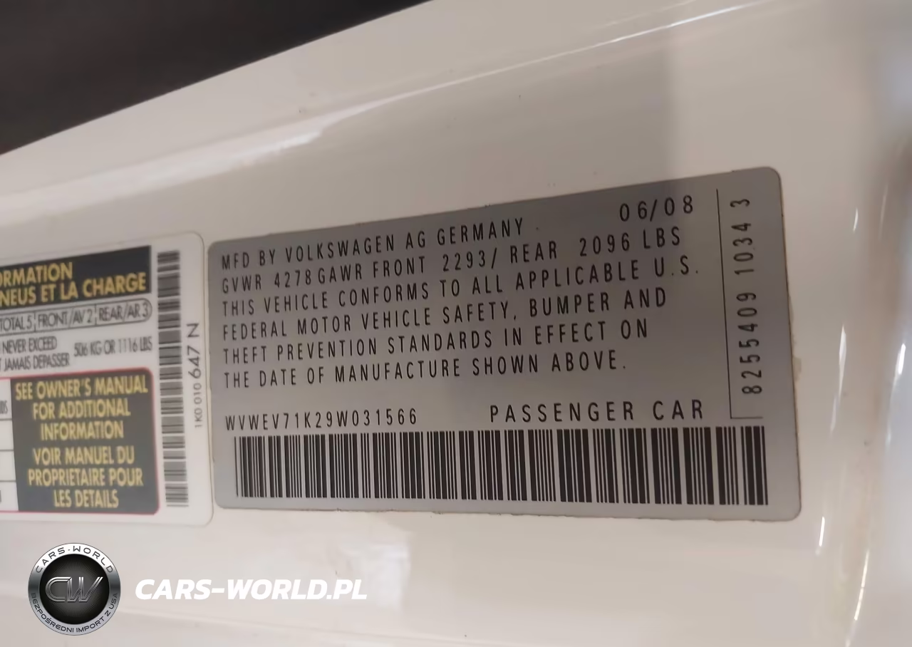2009 Volkswagen Gti 2-Door VIN:WVWEV71K29W031566 - 9