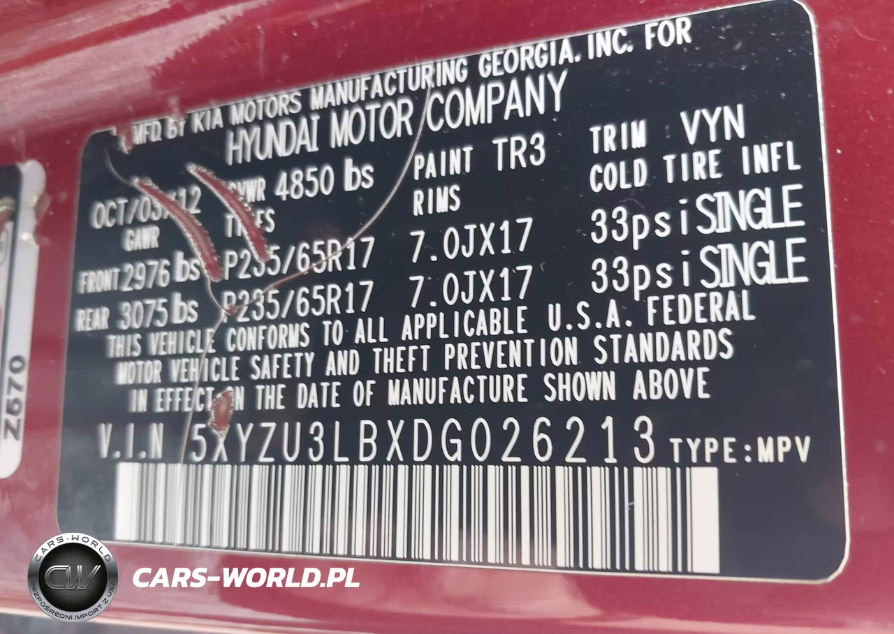 2013 Hyundai Santa Fe Sport VIN:5XYZU3LBXDG026213 - 9
