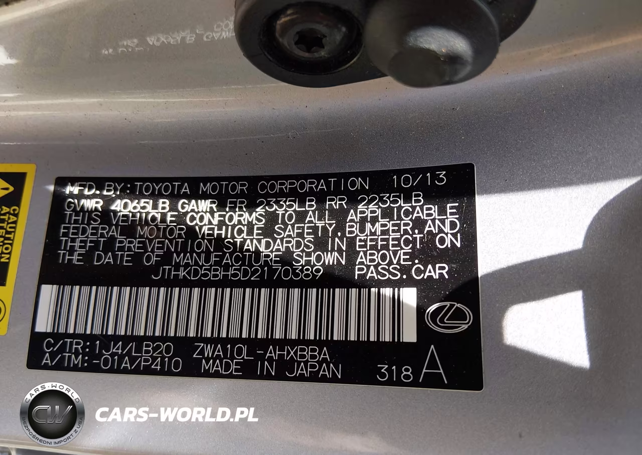 2013 Lexus Ct 200H VIN:JTHKD5BH5D2170389 - 9