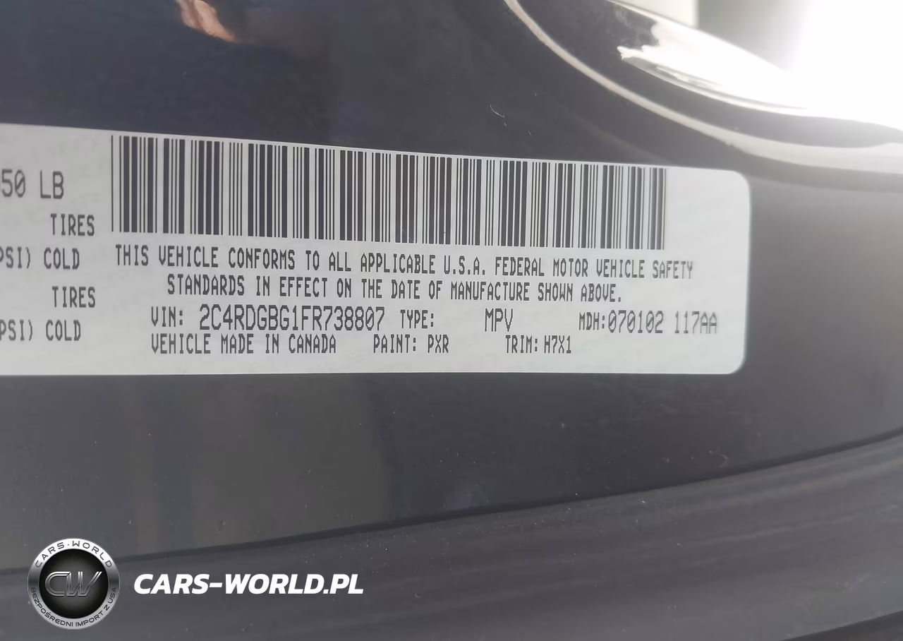 2015 Dodge Grand Caravan American Value Pkg VIN:2C4RDGBG1FR738807 - 9