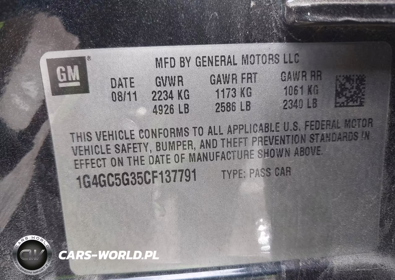 2012 Buick Lacrosse Leather Group VIN:1G4GC5G35CF137791 - 9
