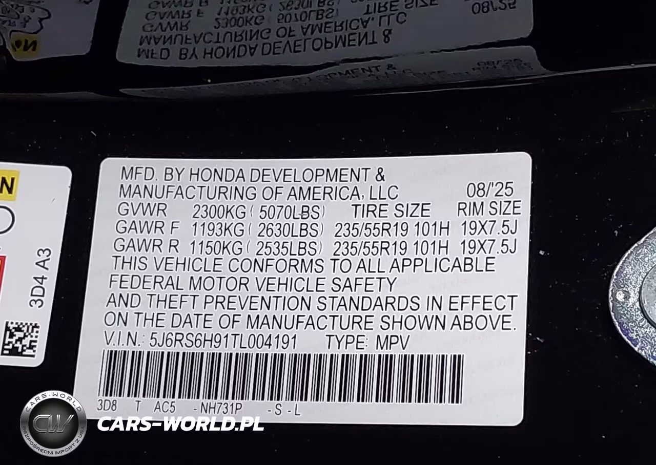 2026 Honda Cr-V Hybrid Awd Sport Touring VIN:5J6RS6H91TL004191 - 9