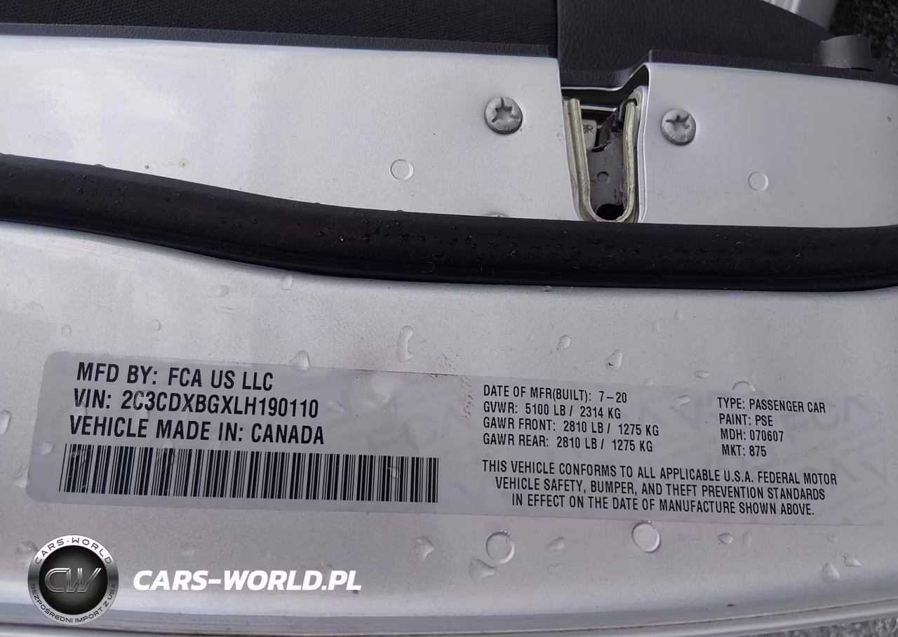 2020 Dodge Charger Sxt Rwd VIN:2C3CDXBGXLH190110 - 9