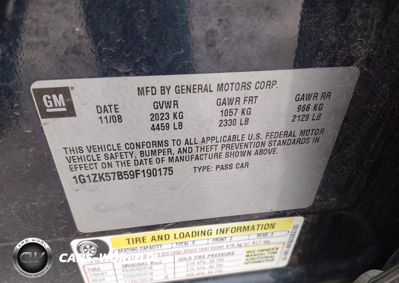 2009 Chevrolet Malibu Ltz VIN:1G1ZK57B59F190175 - 9