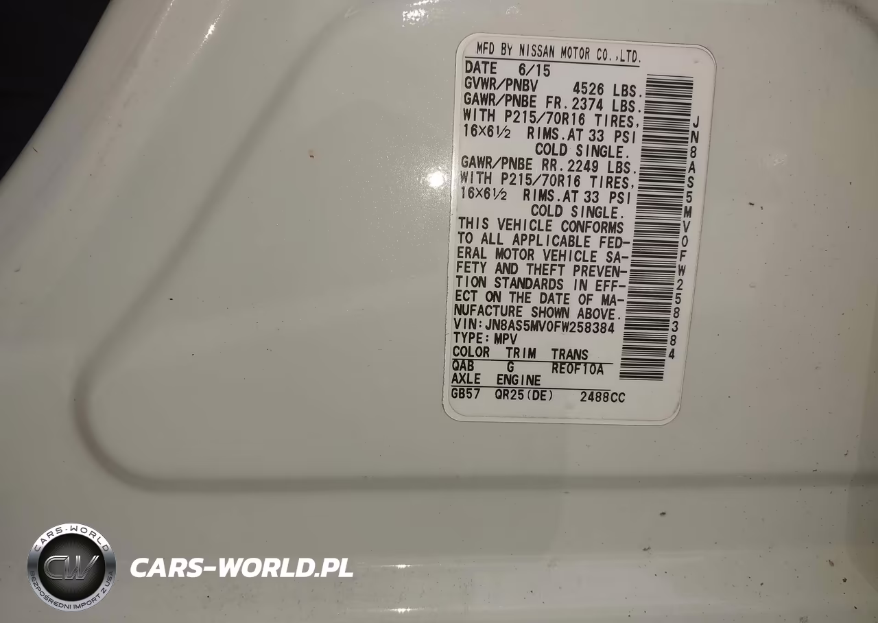2015 Nissan Rogue Select S VIN:JN8AS5MV0FW258384 - 9