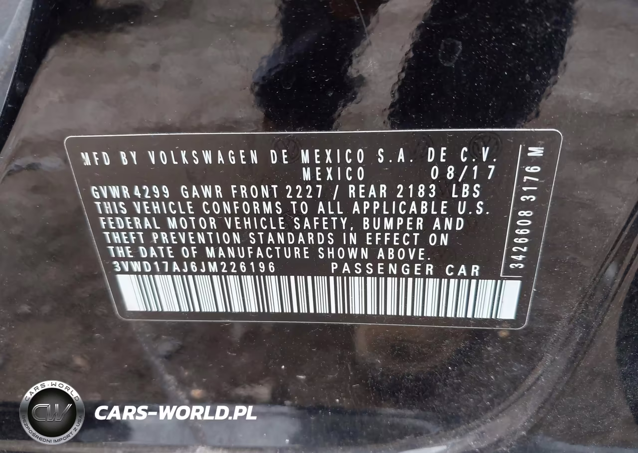 2018 Volkswagen Jetta 1.8T Se Sport VIN:3VWD17AJ6JM226196 - 9