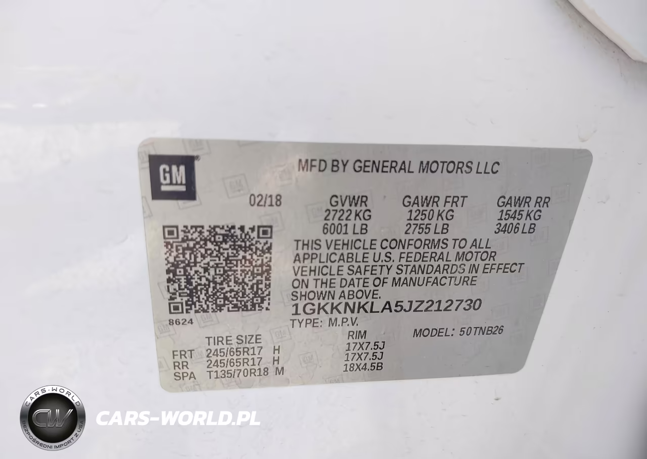 2018 GMC Acadia Sle-1 VIN:1GKKNKLA5JZ212730 - 9
