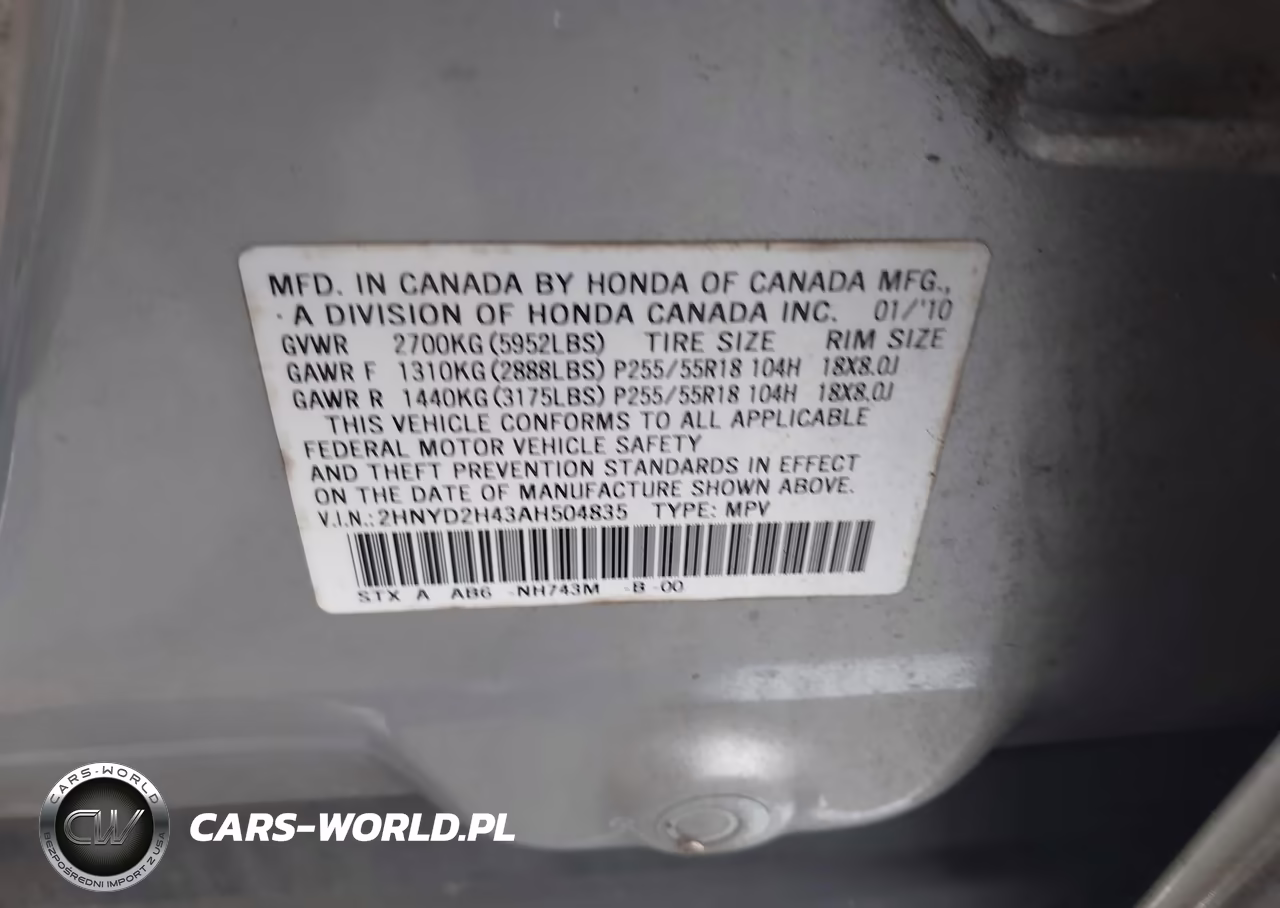 2010 Acura Mdx Technology Package VIN:2HNYD2H43AH504835 - 9