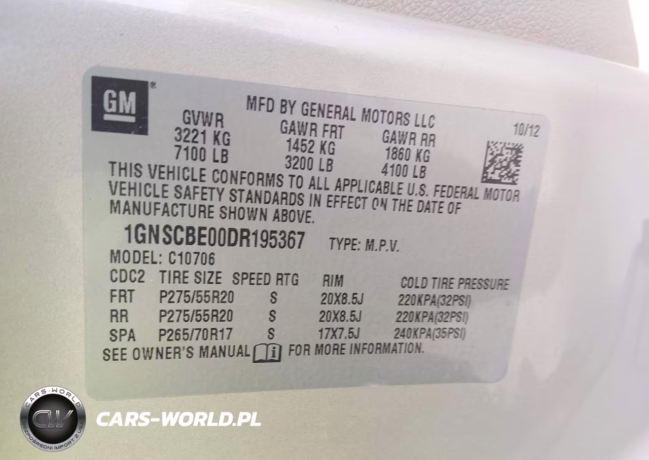 2013 Chevrolet Tahoe Lt VIN:1GNSCBE00DR195367 - 9