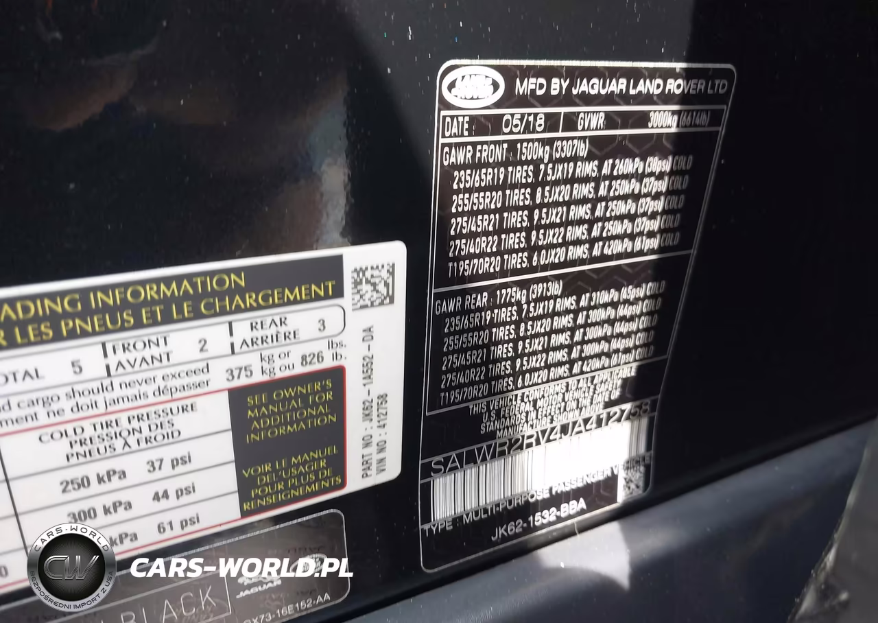 2018 Land Rover Range Rover Sport Hse VIN:SALWR2RV4JA412758 - 9