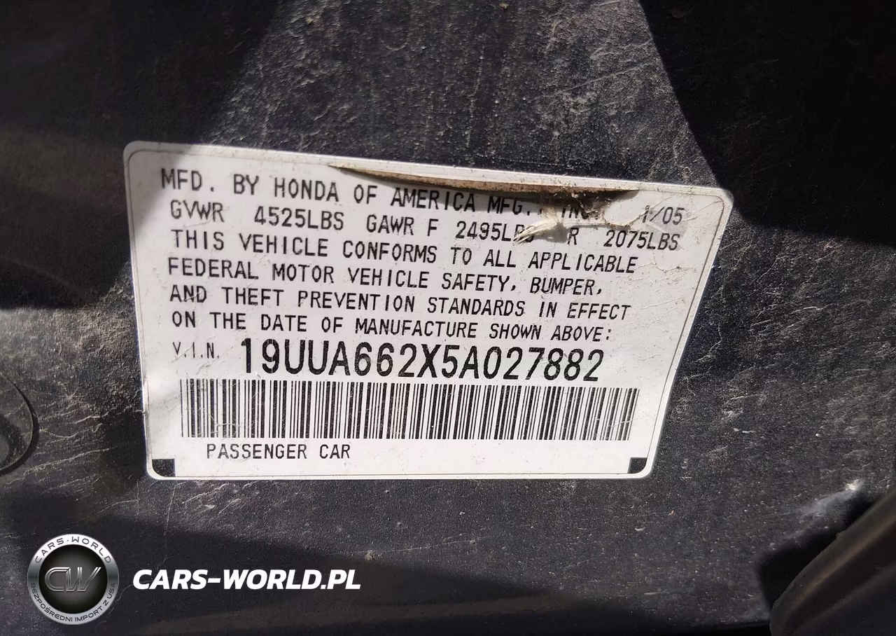 2005 Acura Tl VIN:19UUA662X5A027882 - 9