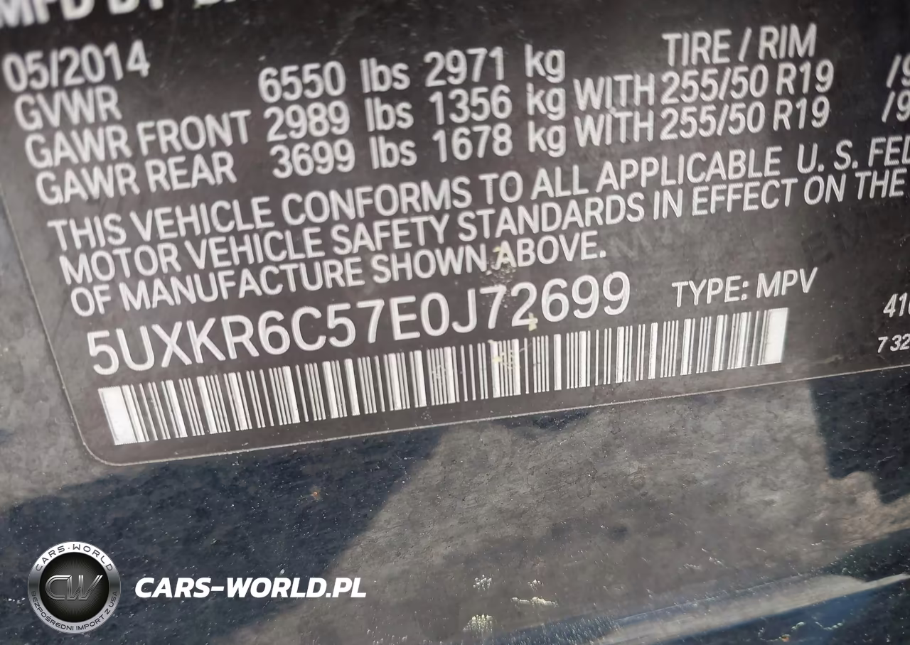 2014 BMW X5 xDrive50I VIN:5UXKR6C57E0J72699 - 9