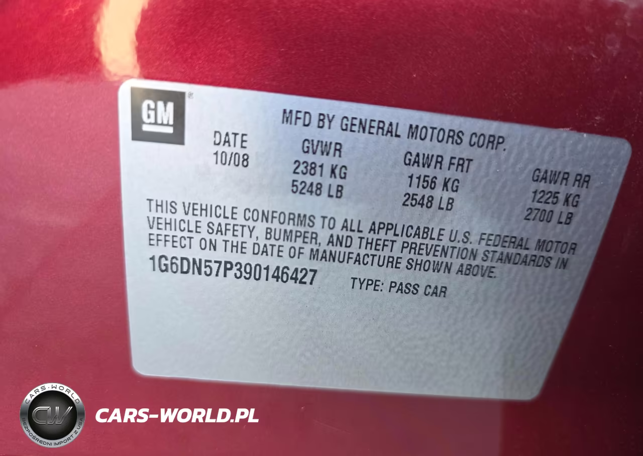 2009 Cadillac Cts-V VIN:1G6DN57P390146427 - 9