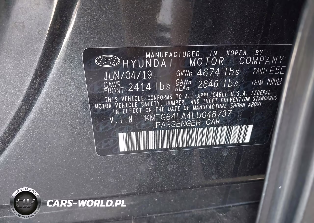 2020 Genesis G70 2.0T Rwd VIN:KMTG64LA4LU048737 - 9