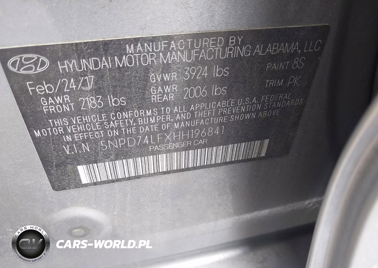 2017 Hyundai Elantra Se VIN:5NPD74LFXHH196841 - 9