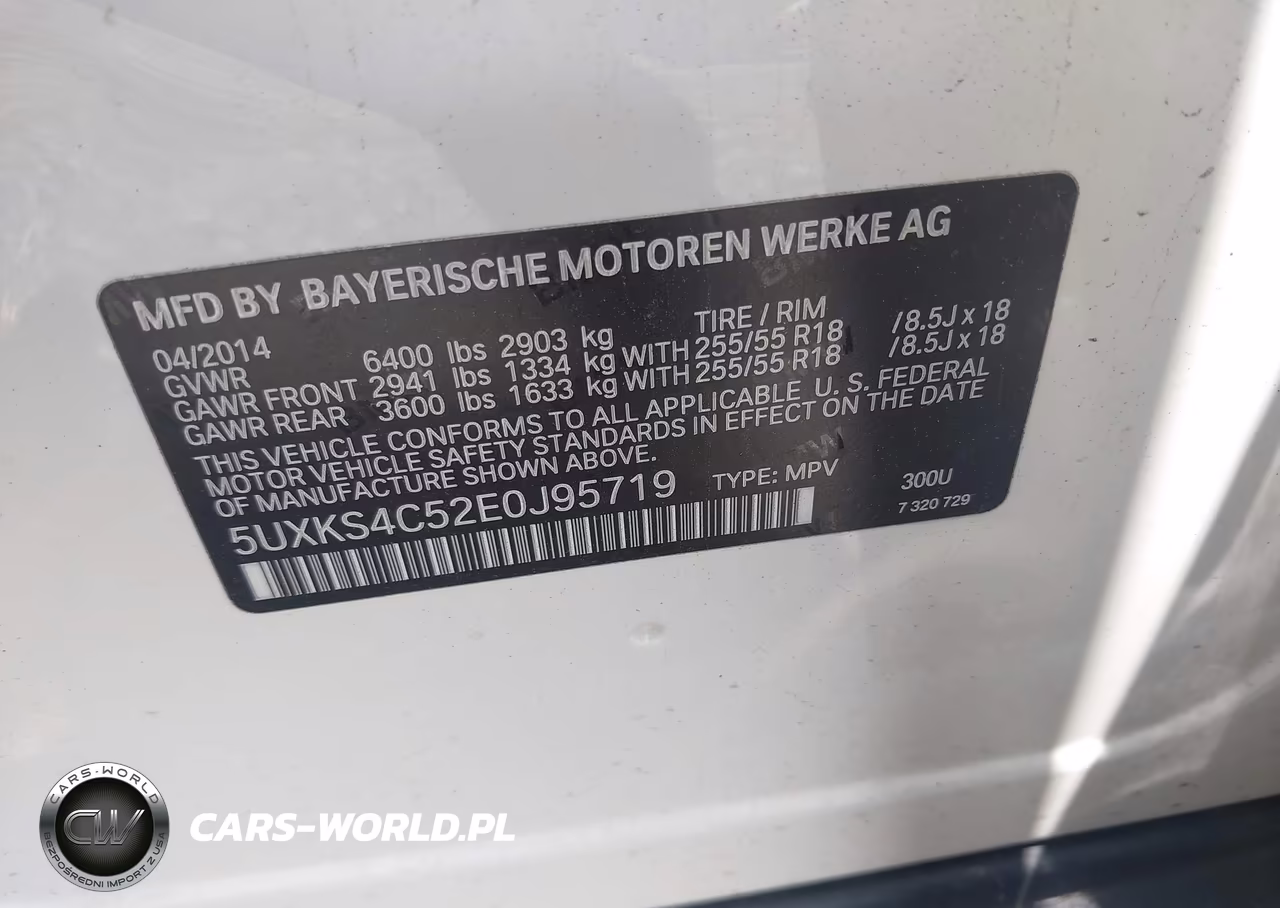 2014 BMW X5 xDrive35D VIN:5UXKS4C52E0J95719 - 9