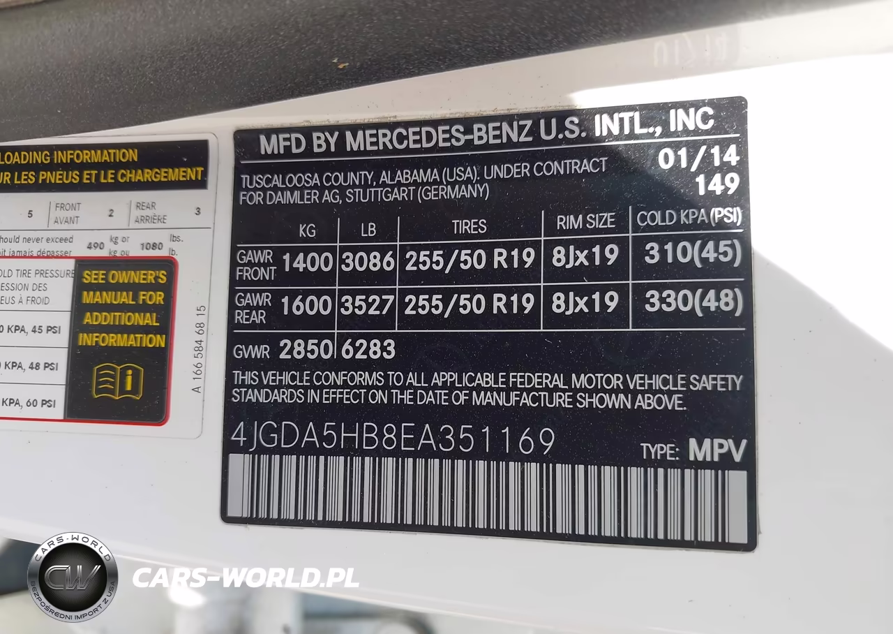 2014 Mercedes-Benz Ml 350 4Matic VIN:4JGDA5HB8EA351169 - 9