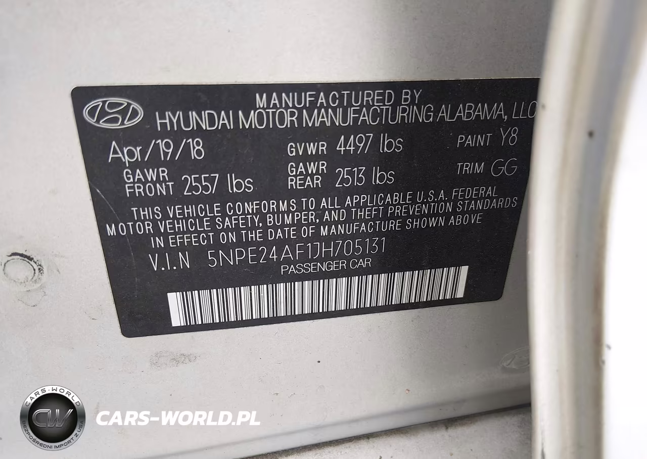 2018 Hyundai Sonata Se VIN:5NPE24AF1JH705131 - 9