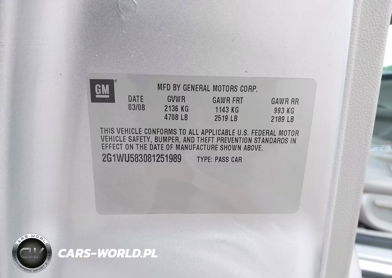 2008 Chevrolet Impala Ltz VIN:2G1WU583081251989 - 9