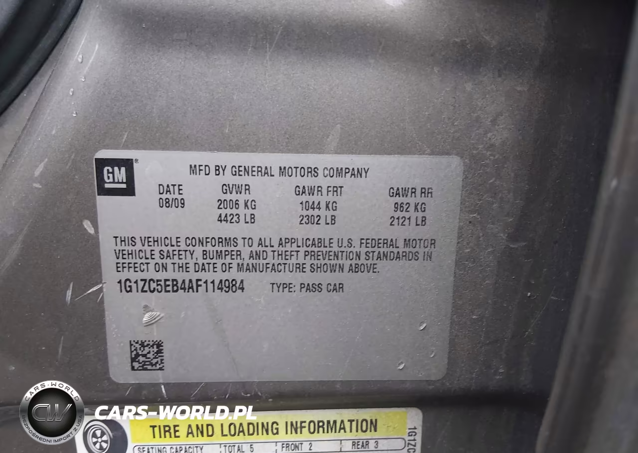 2010 Chevrolet Malibu Lt VIN:1G1ZC5EB4AF114984 - 9