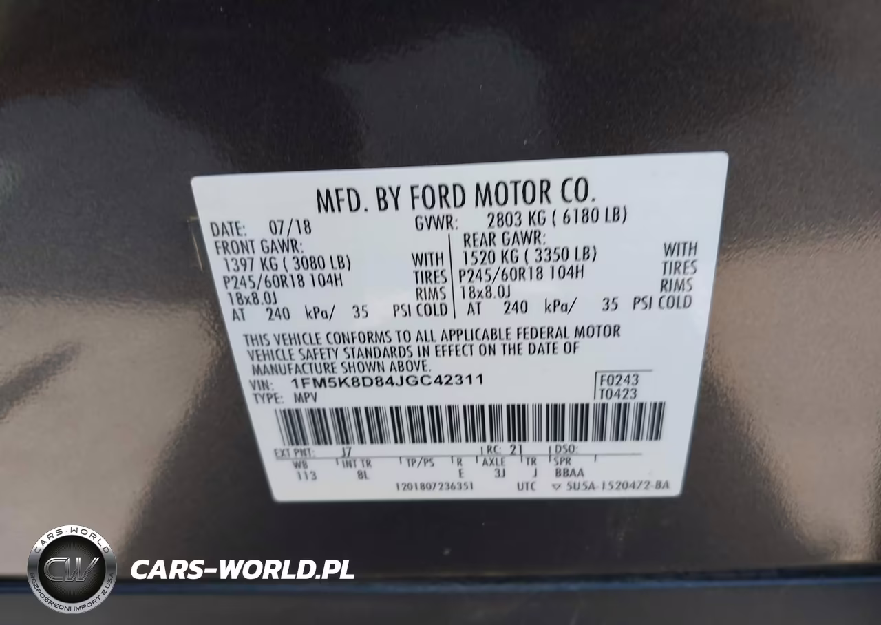 2018 Ford Explorer Xlt VIN:1FM5K8D84JGC42311 - 9