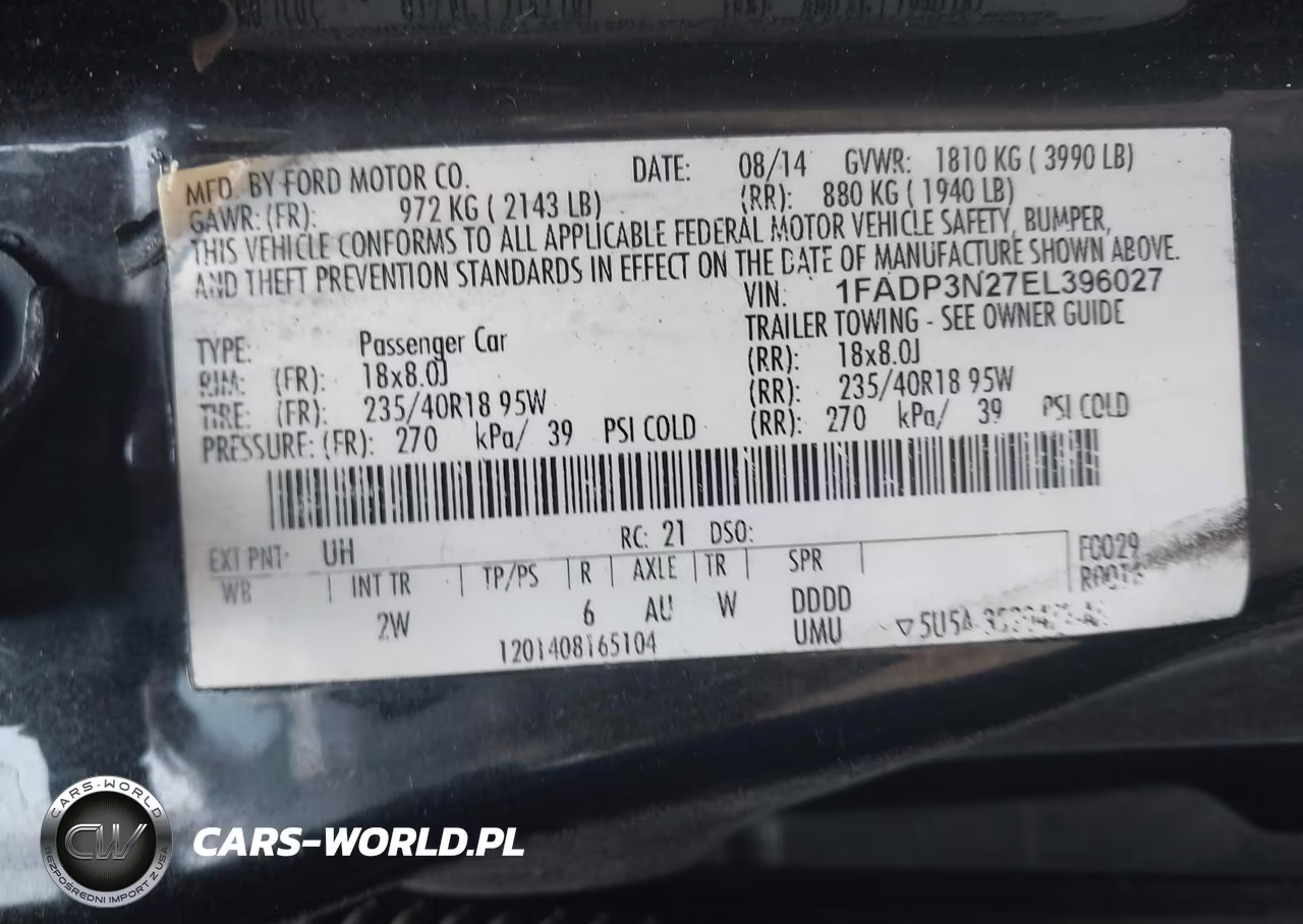2014 Ford Focus Titanium VIN:1FADP3N27EL396027 - 9