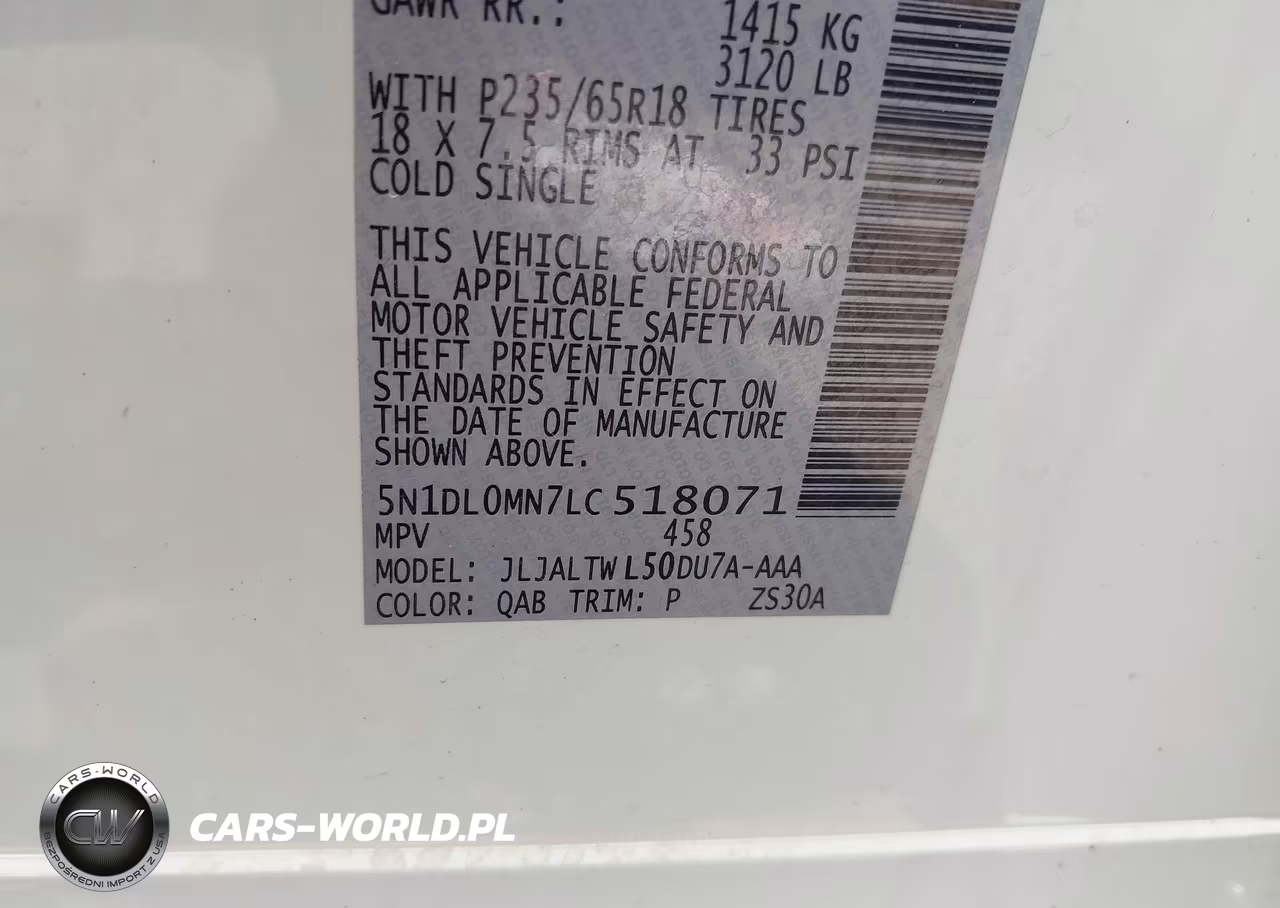 2020 Infiniti Qx60 Luxe VIN:5N1DL0MN7LC518071 - 9