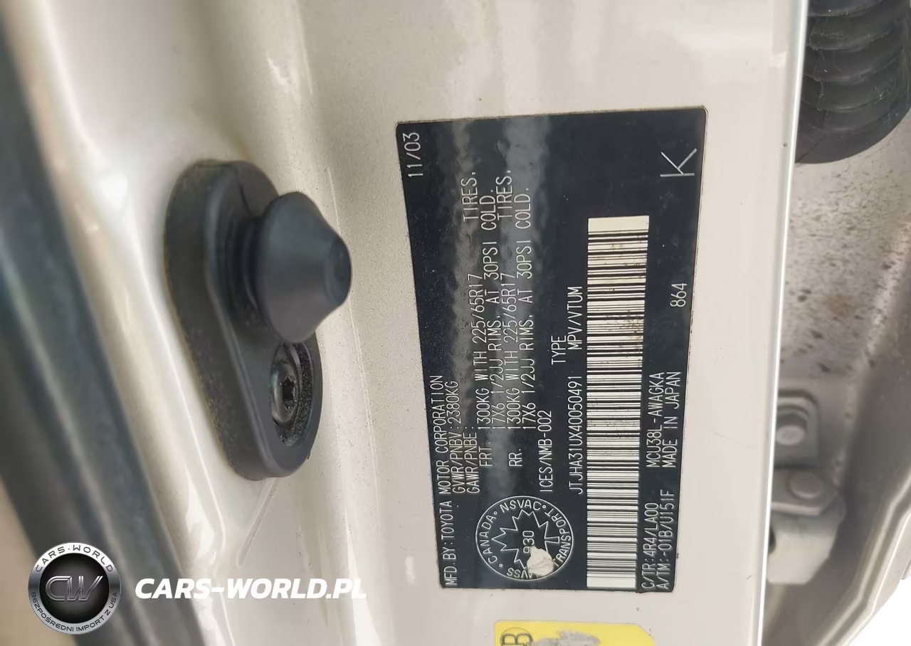 2004 Lexus Rx 330 VIN:JTJHA31UX40050491 - 9