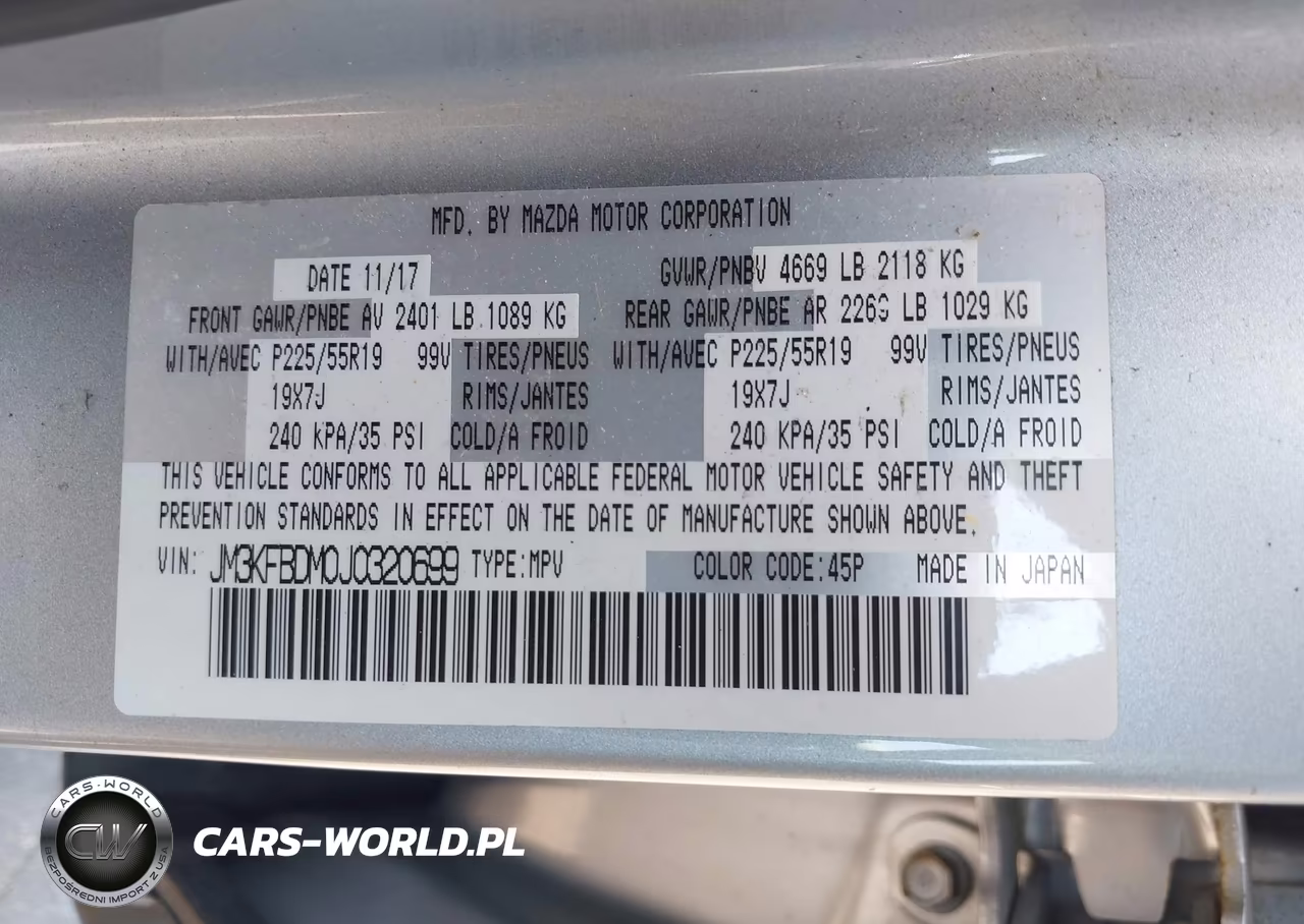 2018 Mazda Cx-5 Grand Touring VIN:JM3KFBDM0J0320699 - 9