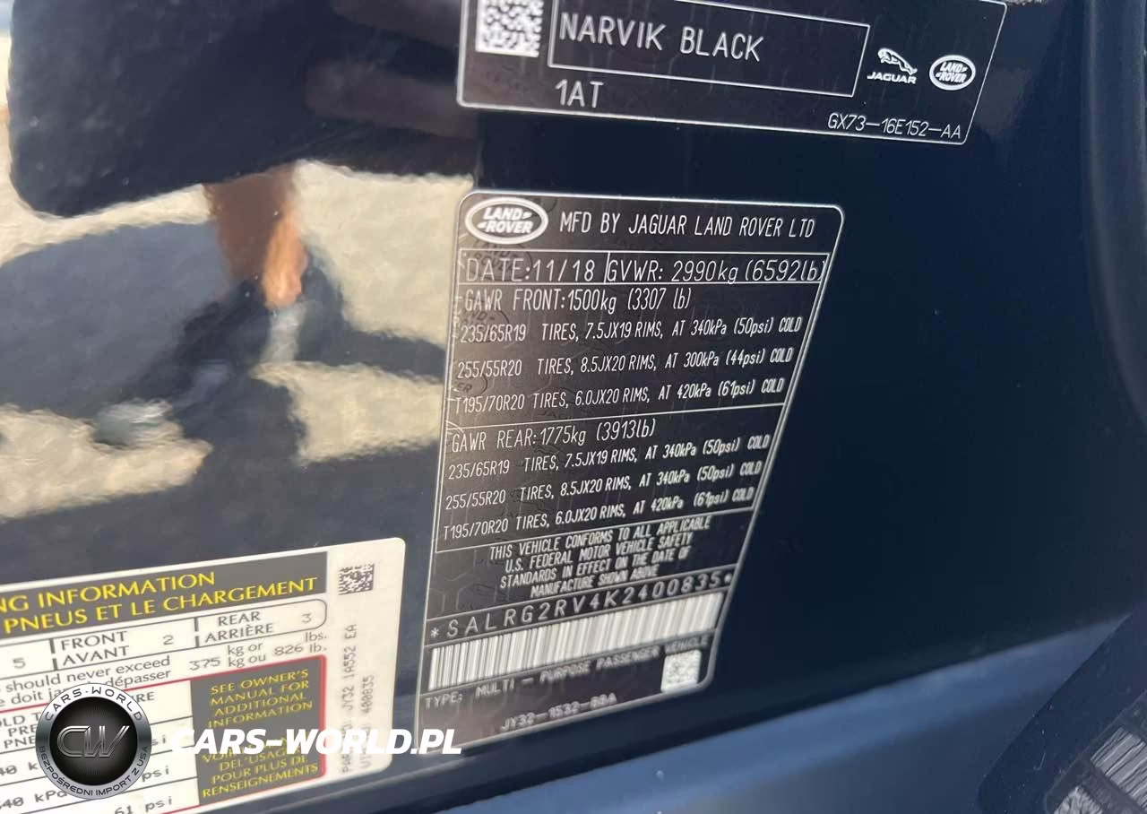 2019 Land Rover Discovery Se VIN:SALRG2RV4K2400835 - 9
