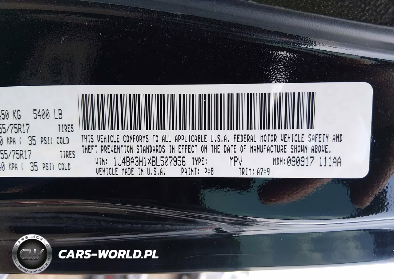 2011 Jeep Wrangler Unlimited Sport VIN:1J4BA3H1XBL507956 - 9