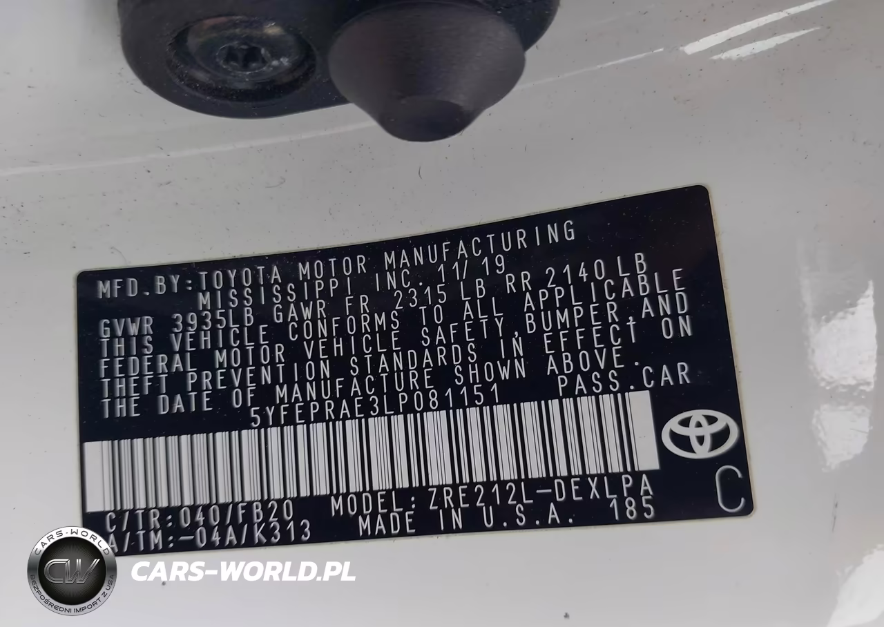 2020 Toyota Corolla Le VIN:5YFEPRAE3LP081151 - 9
