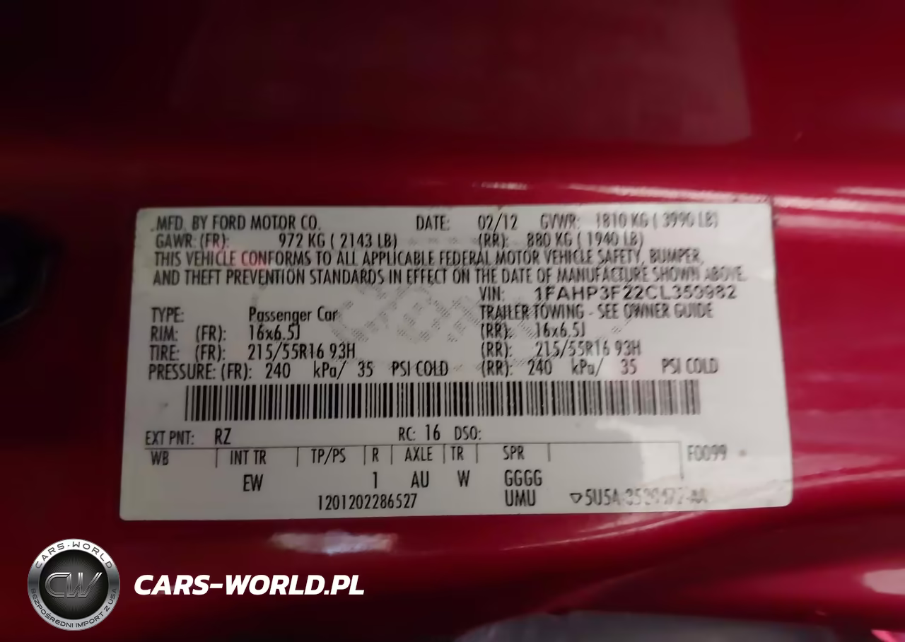 2012 Ford Focus Se VIN:1FAHP3F22CL359982 - 9