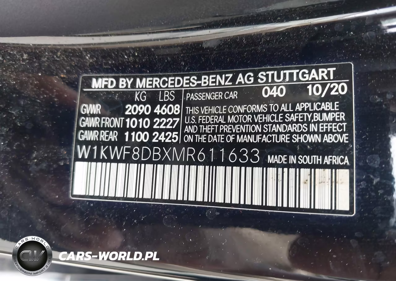 2021 Mercedes-Benz C 300 Sedan VIN:W1KWF8DBXMR611633 - 9