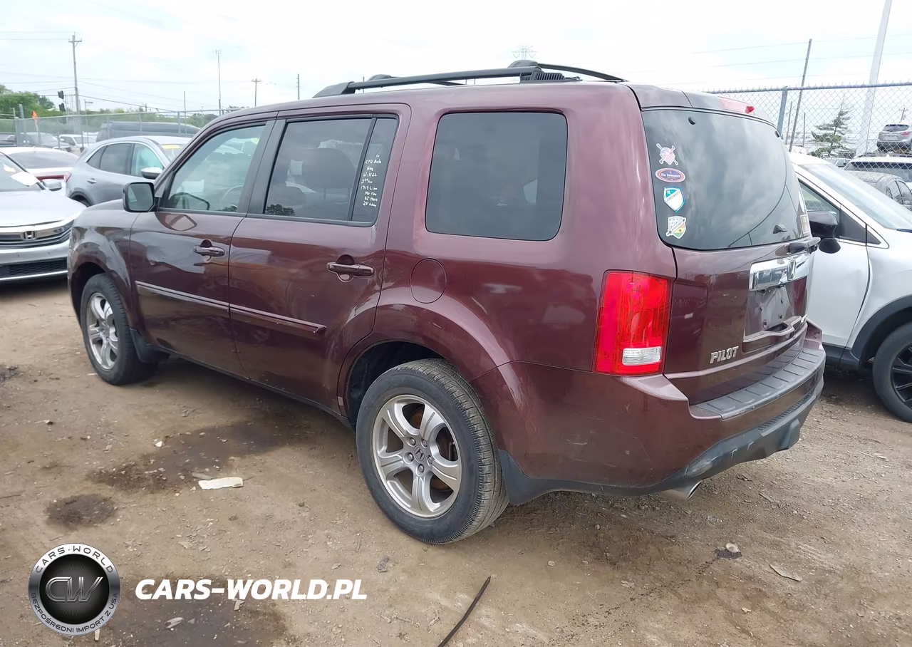 2013 Honda Pilot Ex-L VIN:5FNYF4H54DB042901 - 3