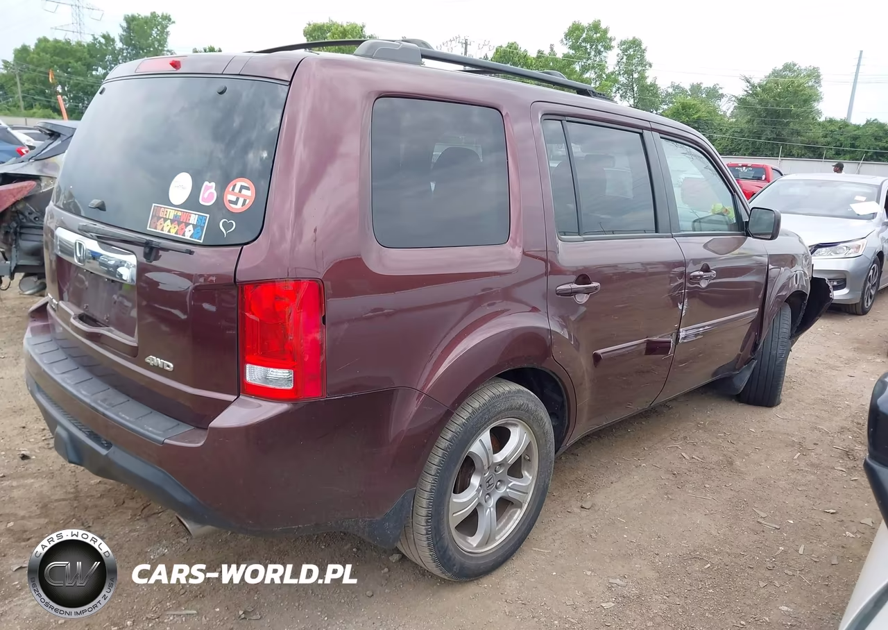 2013 Honda Pilot Ex-L VIN:5FNYF4H54DB042901 - 4
