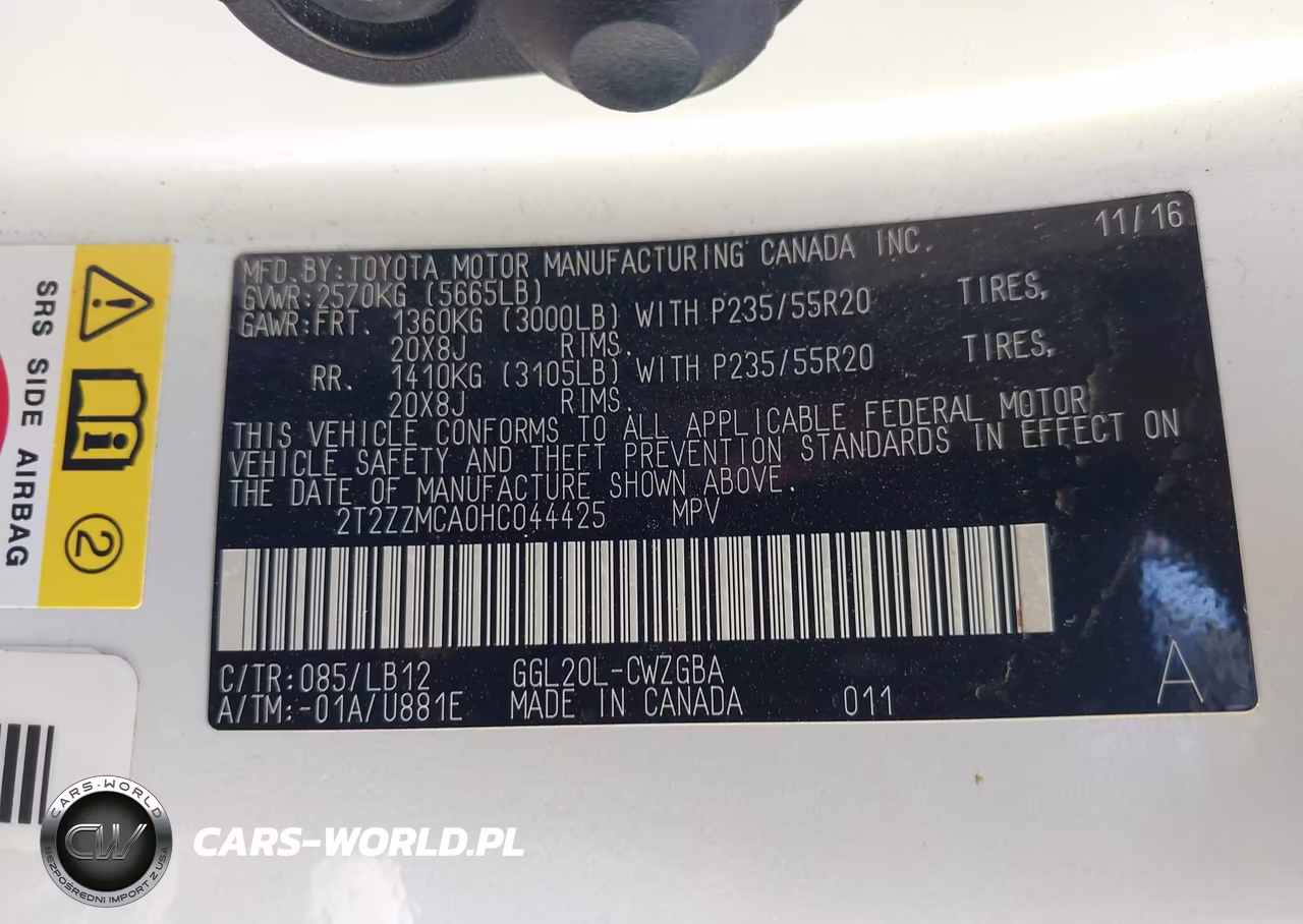 2017 Lexus Rx 350 VIN:2T2ZZMCA0HC044425 - 9