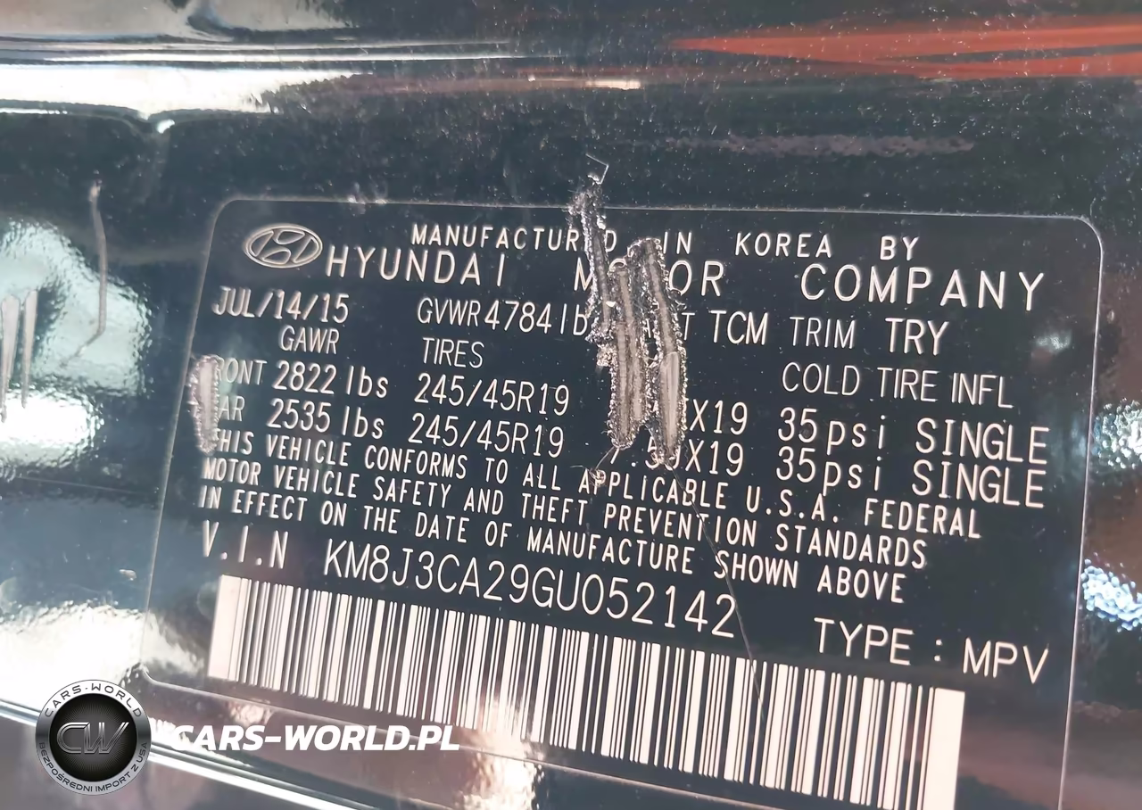2016 Hyundai Tucson Limited VIN:KM8J3CA29GU052142 - 9