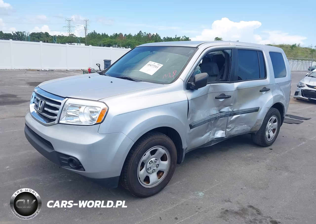 2014 Honda Pilot Lx VIN:5FNYF3H24EB011312 - 2