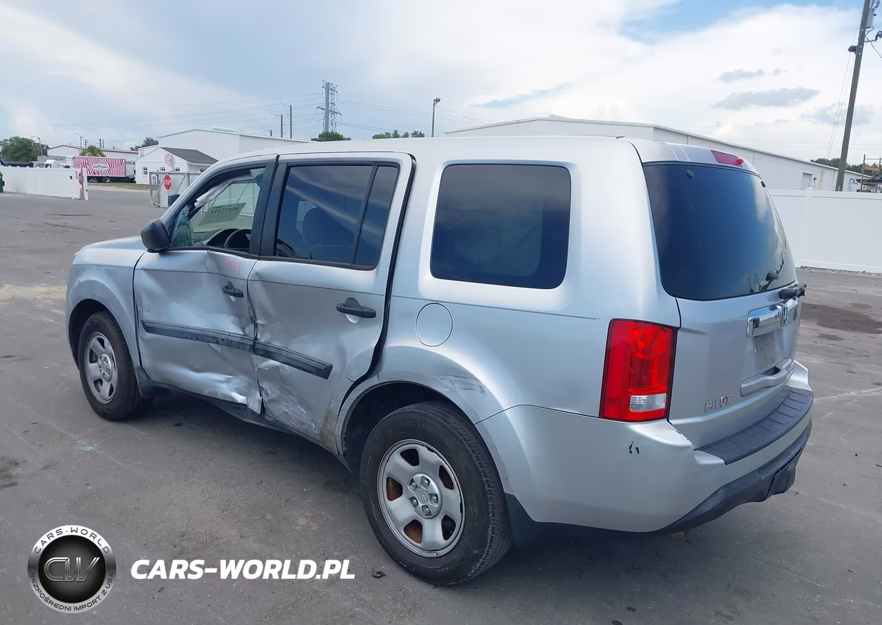 2014 Honda Pilot Lx VIN:5FNYF3H24EB011312 - 3