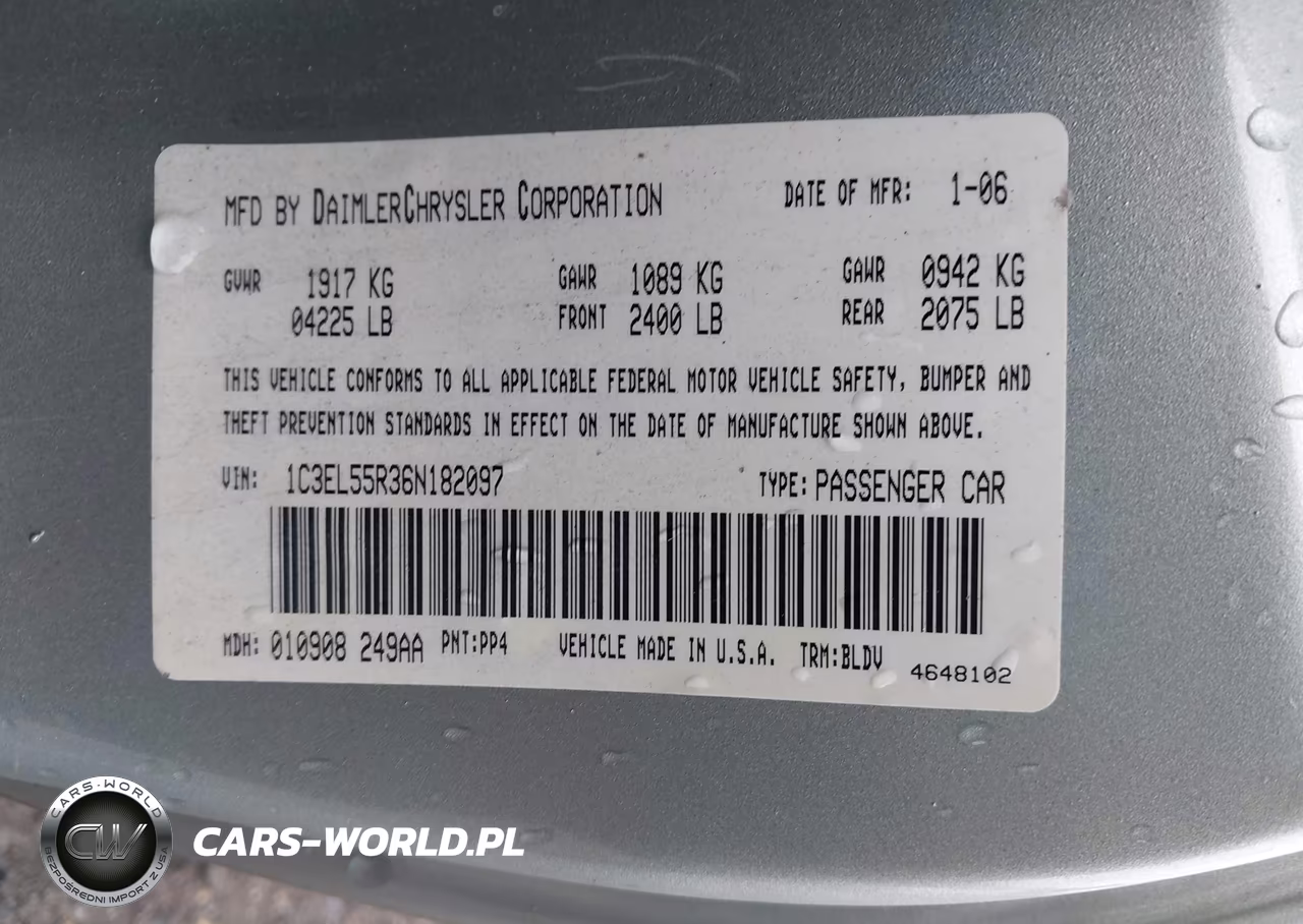2006 Chrysler Sebring Touring VIN:1C3EL55R36N182097 - 9