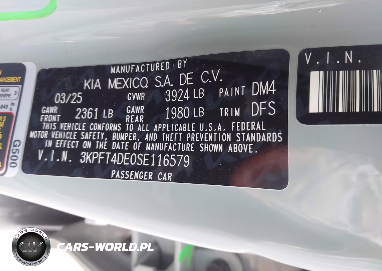 2025 Kia K4 Lxs VIN:3KPFT4DE0SE116579 - 9