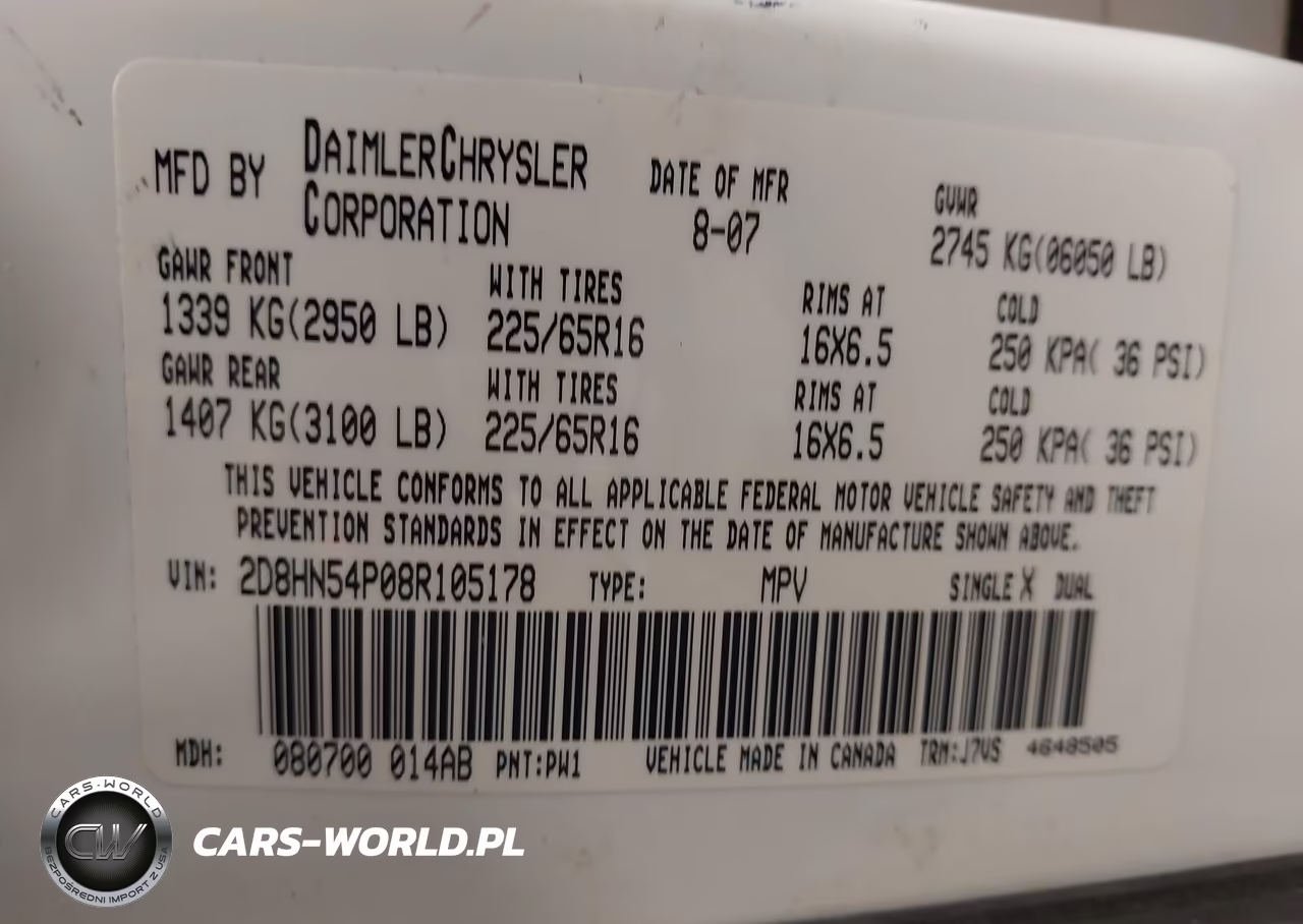 2008 Dodge Grand Caravan Sxt VIN:2D8HN54P08R105178 - 9