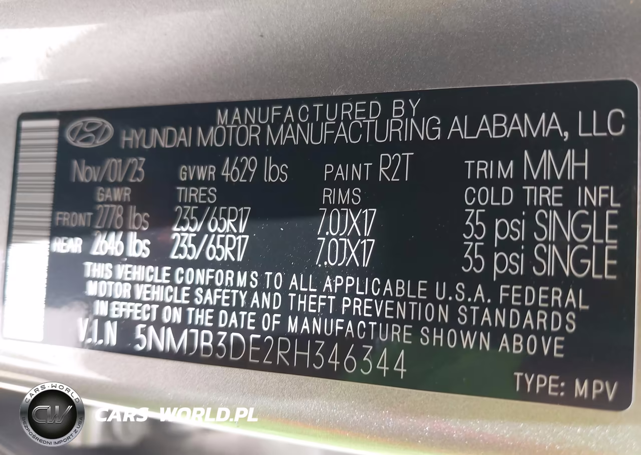2024 Hyundai Tucson Sel VIN:5NMJB3DE2RH346344 - 9