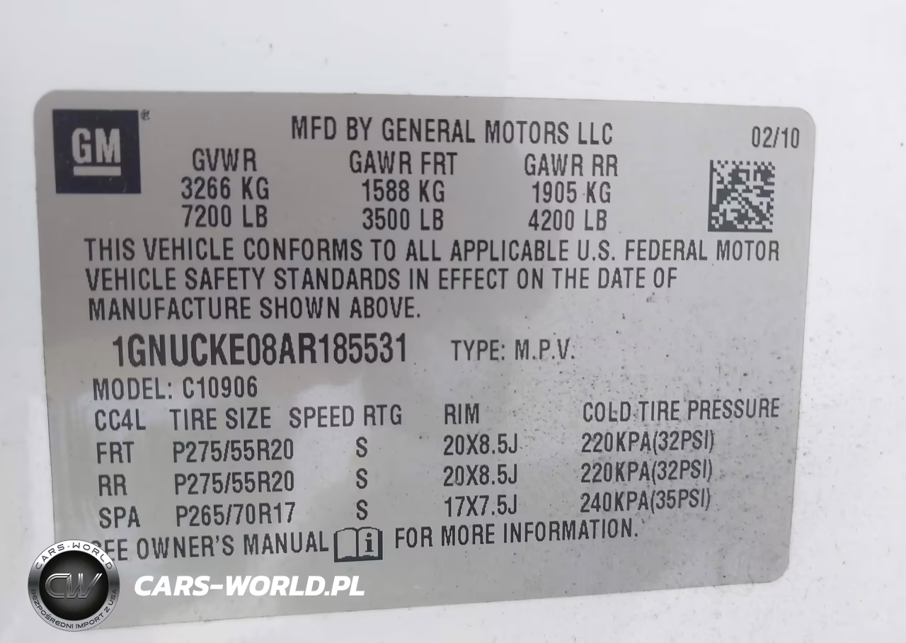 2010 Chevrolet Suburban 1500 Ltz VIN:1GNUCKE08AR185531 - 9
