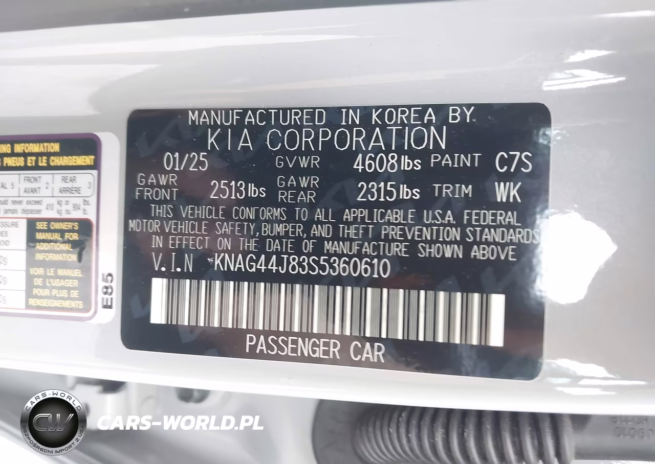 2025 Kia K5 Gt VIN:KNAG44J83S5360610 - 9