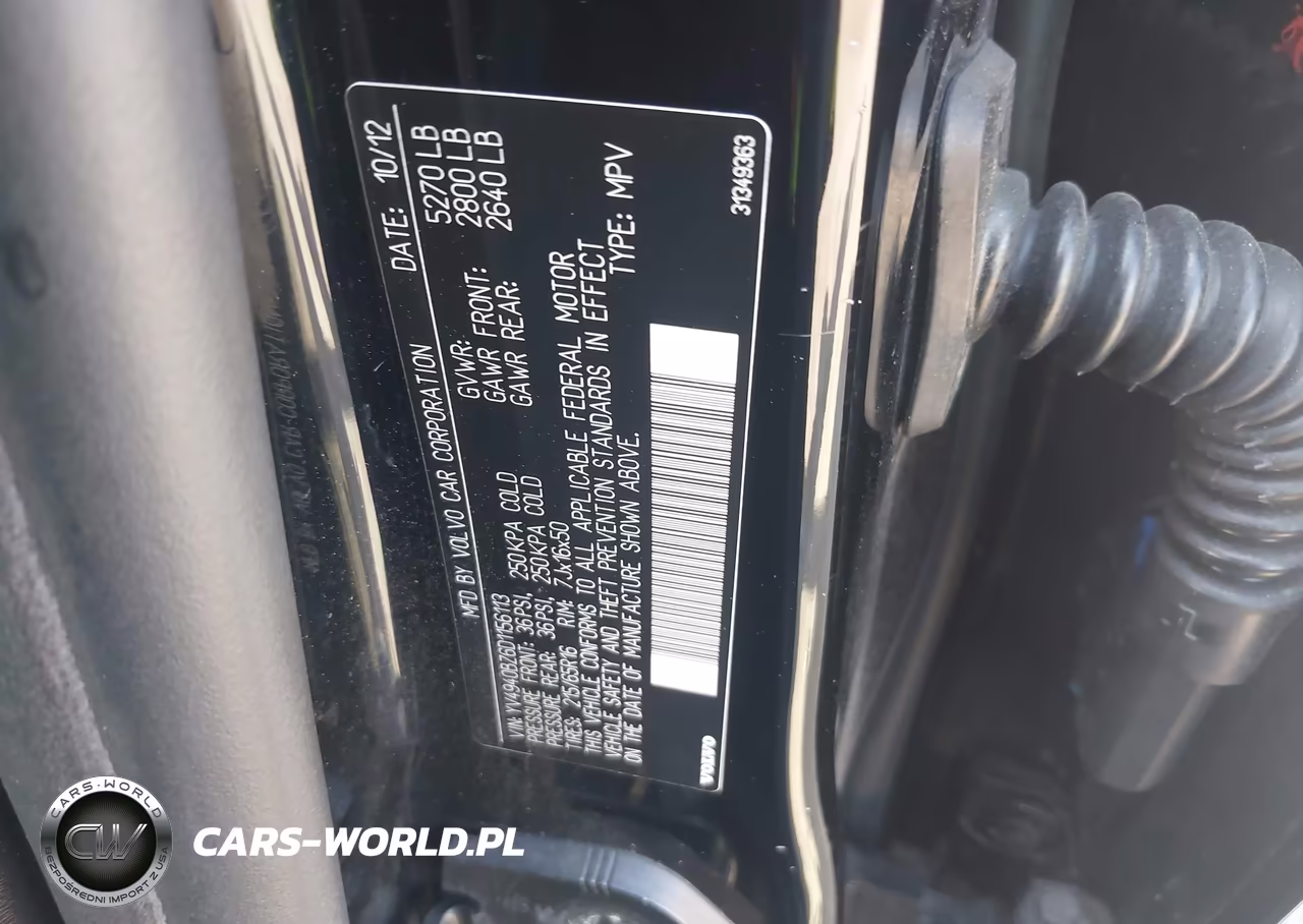 2013 Volvo Xc70 3.2L-3.2L Platinum-3.2L Premier-3.2L Premier Plus VIN:YV4940BZ6D1156113 - 9